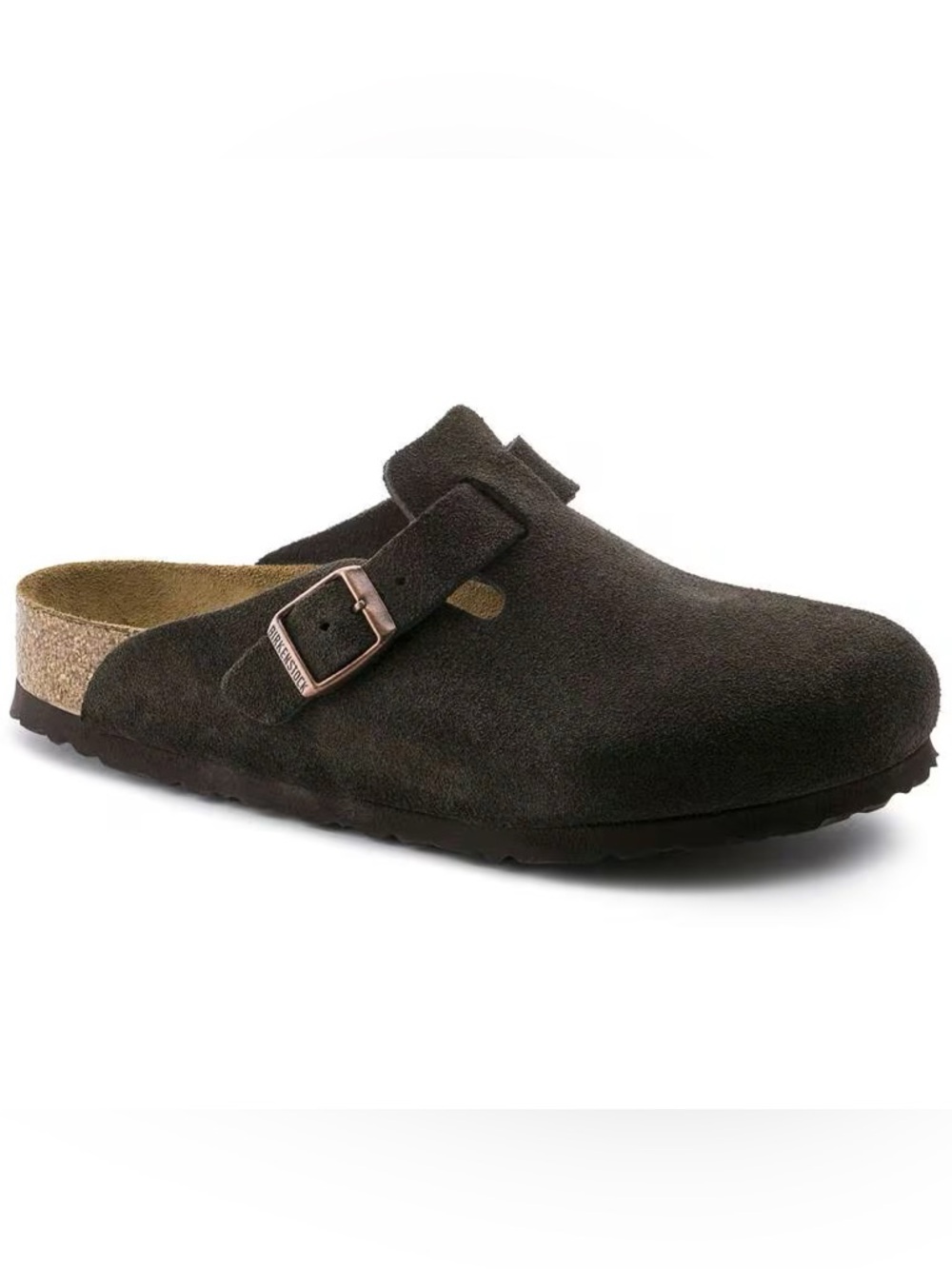 Birkenstock Boston Soft Footbed Suede Leather - Mocha